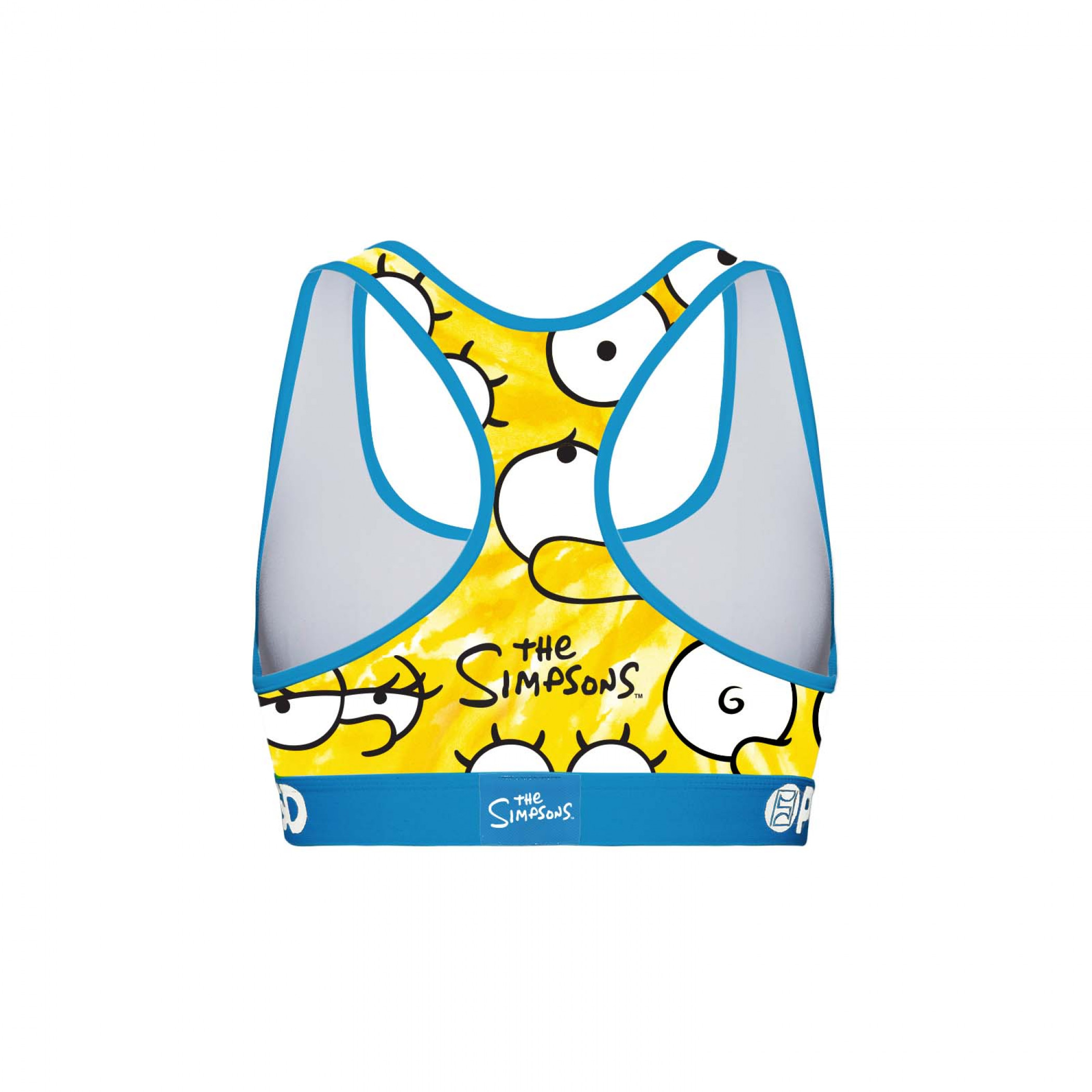 Simpsons Eyes All Over PSD Sports Bra